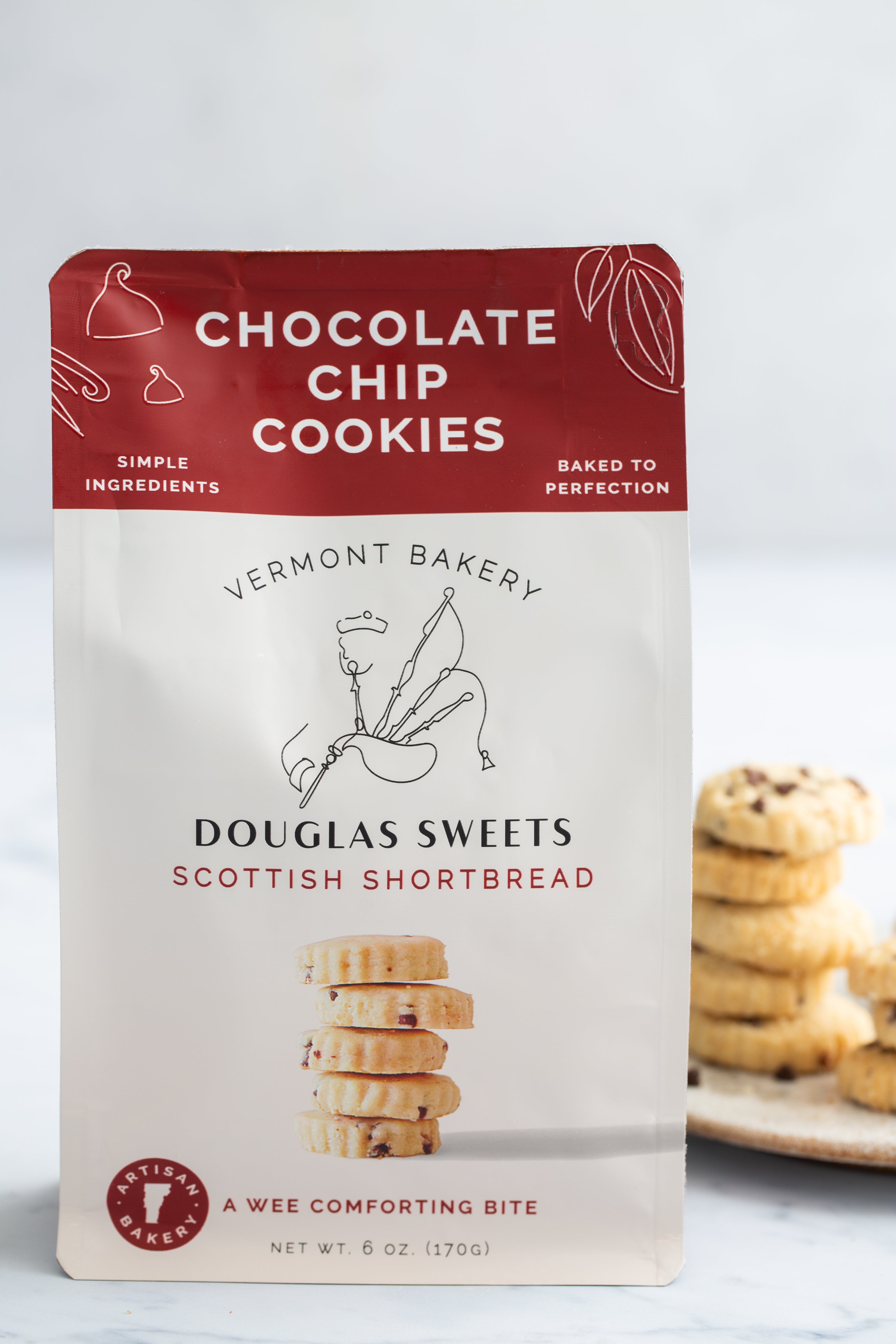 Douglas Sweets Chocolate Chip Shortbread 6.0 oz Package