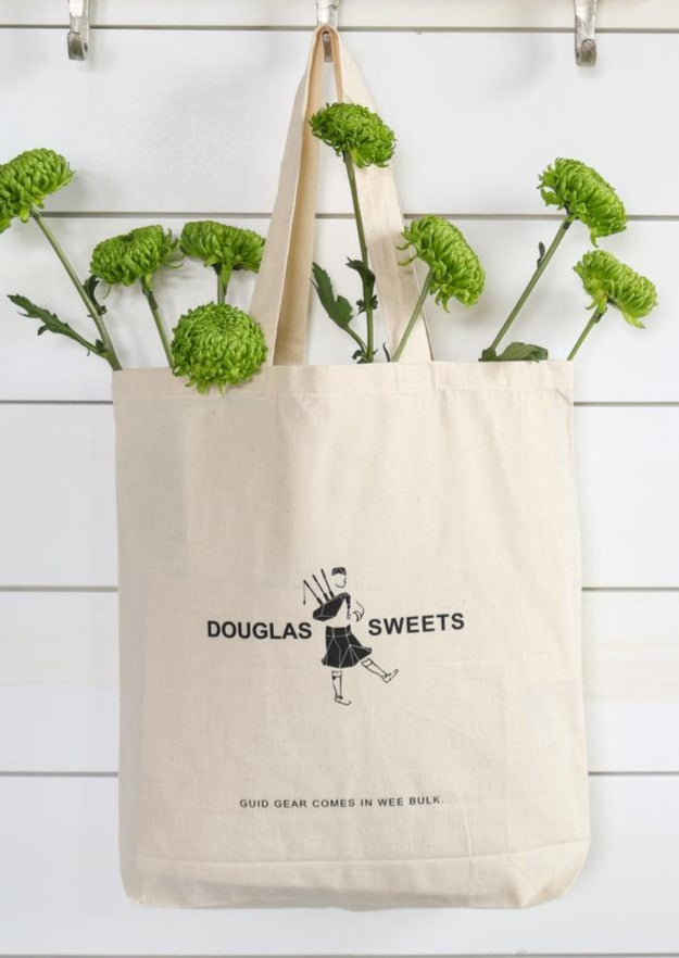 Custom Douglas Sweets tote in the natural color